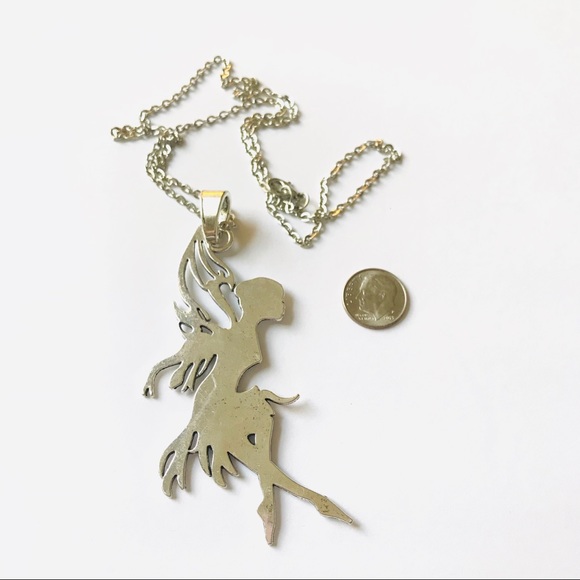 3.5”!! Enormous BEAUTIFUL Fairy Necklace - Picture 2 of 4